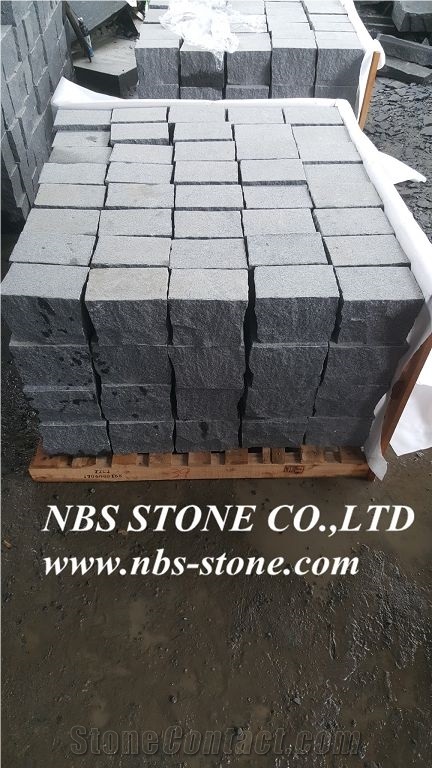 G654,China Grey Granite,Surface Flamed,Bush Hammered ,Sawn Cut, Floor Covering ,Cube, Cobble Paving Stone Price ,Garden Stepping, Walkway Pavers, Outdoor Project Natural Building Stone