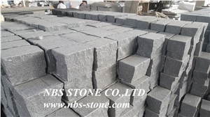 G654,China Grey Granite,Surface Flamed,Bush Hammered ,Sawn Cut, Floor Covering ,Cube, Cobble Paving Stone Price ,Garden Stepping, Walkway Pavers, Outdoor Project Natural Building Stone
