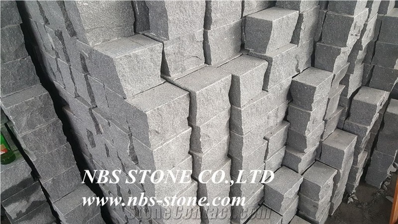 G654,China Grey Granite,Surface Flamed,Bush Hammered ,Sawn Cut, Floor Covering ,Cube, Cobble Paving Stone Price ,Garden Stepping, Walkway Pavers, Outdoor Project Natural Building Stone