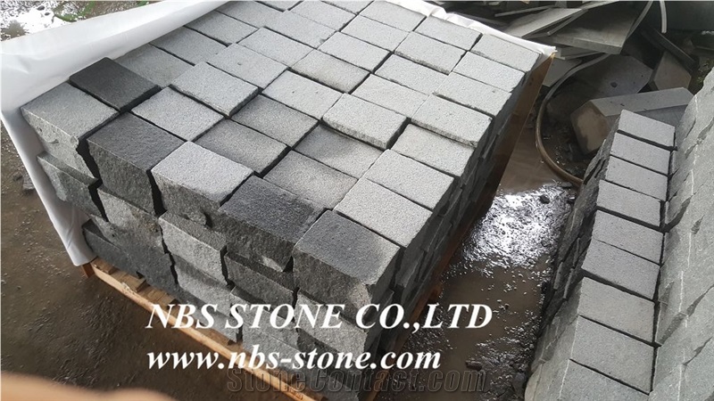 G654,China Grey Granite,Surface Flamed,Bush Hammered ,Sawn Cut, Floor Covering ,Cube, Cobble Paving Stone Price ,Garden Stepping, Walkway Pavers, Outdoor Project Natural Building Stone