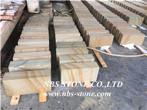 Sichuan Sandstone,Yellow Natural Building China Teakwood Vein Beige Wood Honed Slabs Flooring Tiles, Wall Panel, Pool Coping, Pavings, Applicable to Indoor and Outdoor with Best Price and High Quality