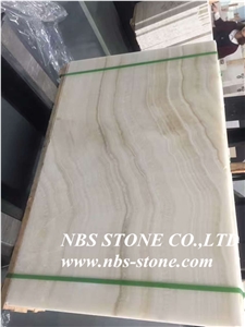 White Onyx Vein Cut,Polished Slabs & Tiles for Wall and Floor Covering, Skirting, Natural Building Stone Decoration, Interior Hotel,Bathroom,Kitchen,Villa, Shopping Mall Use