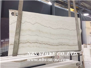 White Onyx Vein Cut,Polished Slabs & Tiles for Wall and Floor Covering, Skirting, Natural Building Stone Decoration, Interior Hotel,Bathroom,Kitchen,Villa, Shopping Mall Use