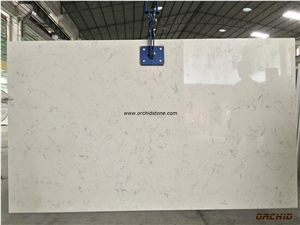 Carrara Bianca Quartz Stone Slabs,Carrara White Engineered Stone,Solid Surface for Hotel Countertops,Kitchen Tops,Bathroom Vanity Tops,Bar Tops,Work Tops,Wall Cladding Tiles,Caesarstone