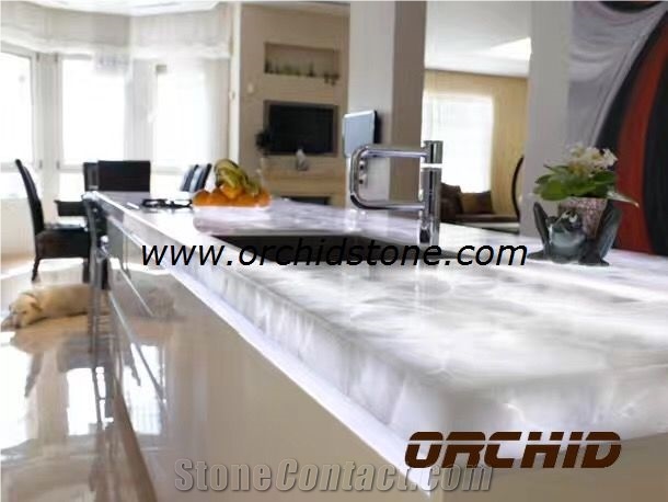 Crystal Quartz Semi Precious Stone Translucent Kitchen Tops,Countertops,White Quartz Gemstone Backlit Table Tops,Island Tops,Bar Tops