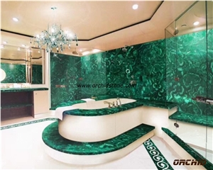 Green Malachite Semi Precious Slabs, Verde Gemstone Wall Panels, Green Malachite Semi Precious Stone Wall Tiles, Green Malachite Table Top, Semi Precious Stone Panels