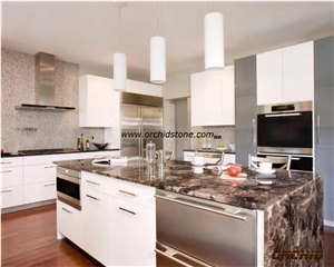 Smoky Quartz Semi Precious Stone Kitchen Countertops,Kitchen Tops,Worktops,Island Tops,Bar Tops,Backsplash