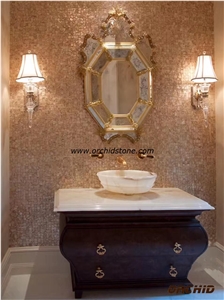 White Of Mother Pearl Mosaic Panel Tiles,Pearl Shell Wall Cladding Tiles,Artistic Shell Interior Decorative Paving Tiles