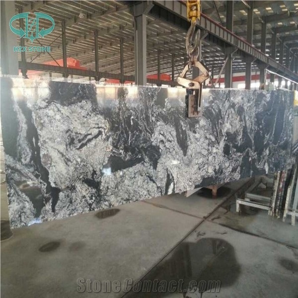 Black Granite with White Veins, China Black Granite New Nero Branco,Royal Ballet Granite,Snow Grey Granite, River Mist Black Via Lactea Granite,New Jet Mist Granite
