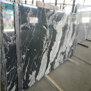 Black Granite with White Veins, China Black Granite New Nero Branco,Royal Ballet Granite,Snow Grey Granite, River Mist Black Via Lactea Granite,New Jet Mist Granite