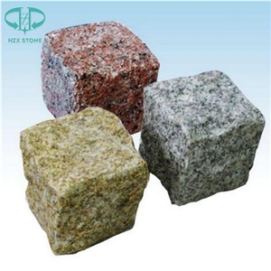 Black/White/Grey Colorful Paving Stone/Red Porphery/Seasame Grey/Seasame Black Pattern Cobble Stone/Paving/Exterior/Cube/Cubic/Landscaping/Walkway/Garden/G654/G603/G684/G682