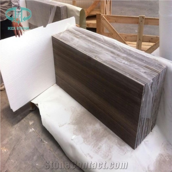China Brown Coffee Wood Marble, Stone Tiles, Polished Marble, Coffee Wooden Tiles, Coffee Color Grain Marble, Honed Stone, Floor&Wall Tiles, Crystal Wooden Vein White Marble