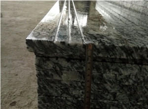 China Surf White Sea Wave White Flower Spary White Granite Polished Stairs Steps Tiles