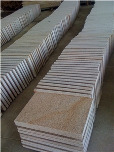 China Yellow Granite, Yellow G682, Zhangpu Rusty,Golden Beach,Sunny Gold Granite,Flamed Tile, Flooring Tile, Granite Slabs,Wall Tile, Paving,Cobbles