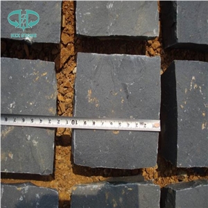 China Zhangpu Black Basalt Cobble Stone All Size Natural Spilt Paving Sets Cube Stone Paver Walkway Paver /Driveway Paving Stone/Garden Stepping Pavements/Exterior Pattern