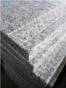 G602 White Grey Granite Stairs,Granite Steps with Anti Slip,Grooving,Bullnose,Treads,Granite Staircase,Risers,Polished,Flamed,Interior,Outdoor