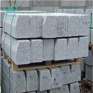 G603 Grey Granite Cube Stone, Bianco Granite, Cobble Stone, Paving Stone