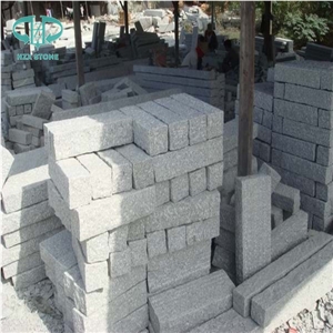 G603 Grey Granite Cube Stone, Bianco Granite, Cobble Stone, Paving Stone