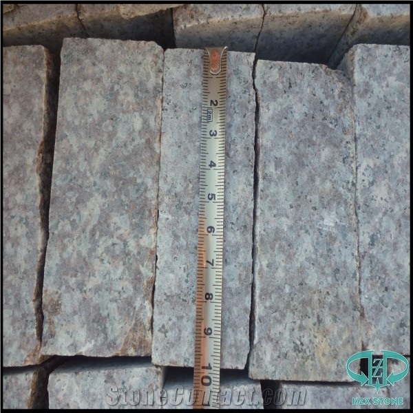 G664 Granite Paving Stones, China Pink Granite G664 Paving Stones/G664 China Luoyuan Red Granite Natural Split ,Pink Paving Stone