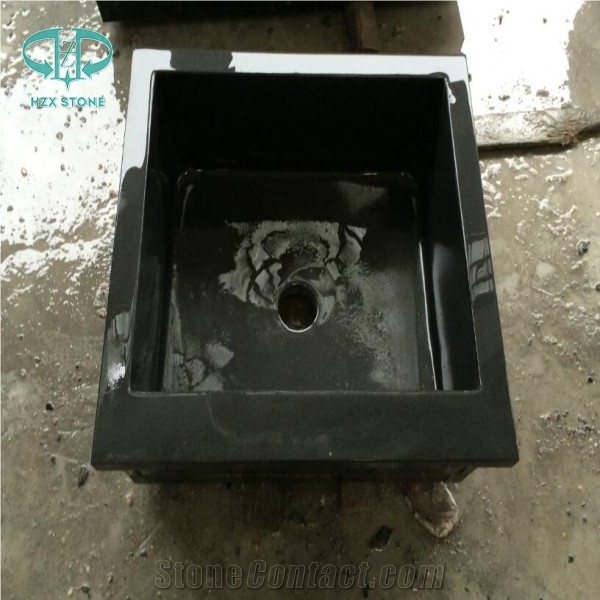 G684 /Black Granite Sink (Aura), Black Granite Sinks,Shanxi Black Granite Basin Stone Sink