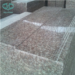 G687 Granite Stair Treads, Taohua Red Stair Riser, Peach Red Stair, Red Granite Step