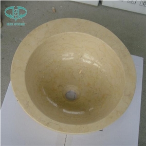 Galala Beige Bathroom Sinks, Beige Wash Basins,Oval Basins, Galala Light Oval Sinks