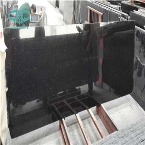 Good Price Emerald Pearl Granite /Black Galaxy/Absolute Black Granite Slab for Kitchen Countertop, Island Top
