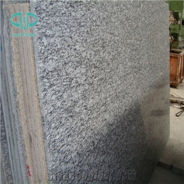 Guangdong Silver Grey Granite Tiles Sea Wave Flower Granite Floor Tiles Wave Flower Granite Flooring Sea Wave Flower Granite Slabs