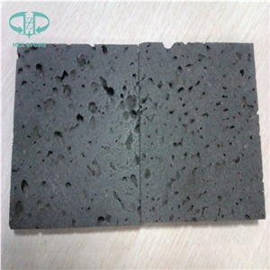 Hainan Lava Stone Paver,Big Holes Volcanic Basalt Paving Tiles,Saw Cut Lava Stone Tile for Garden Pavement Volcanic Rock Pavement