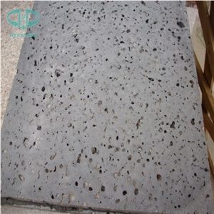 Hainan Lava Stone Tiles, Lava Stone Paver,Big Holes Volcanic Basalt Paving Tiles,Saw Cut Lava Stone Tile for Garden Pavement Volcanic Rock Pavement