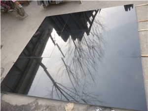 Hebei Black Granite/Absolute Black/China Black Granite Polished/Honed/Bush Hammered China Granite Countertop/Bath Top,Vanity Top
