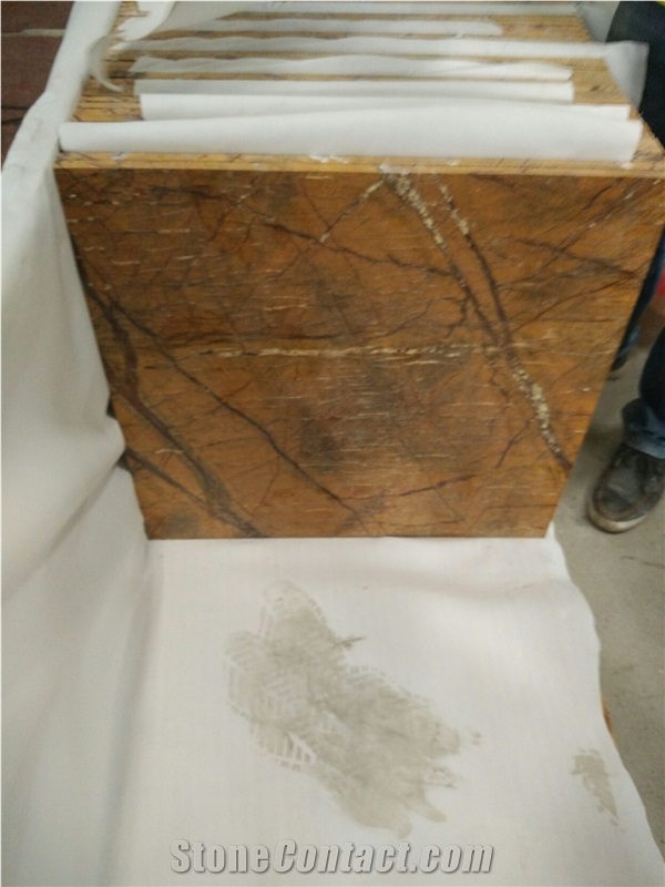 India Rainforest Gold Marble Tiles & Slabs, Bidasar Gold/Brown Marble Slabs, Golden Glory Marble Price