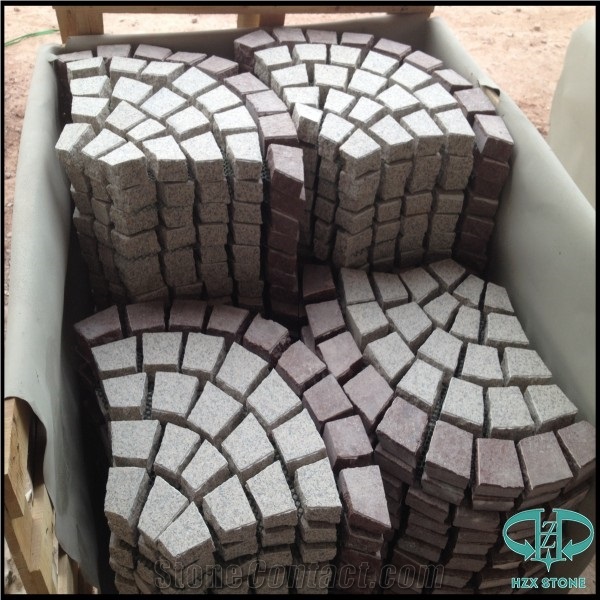 Natural Red Porphyry Cube Stone(No Black Spot)Dayang Red Porphyry Cube Stone,G699 Granite Cobble Paver/Red Granite,Putian Red,Dayang Red Porphyry Cube Stone,G699 Granite/Natural Granite Patio Paving