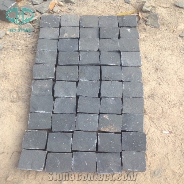 Natural Split Cobble Stone, Black Basalt Cubestone, Black Basalt Cube Stone, Cobble Stone, Cobblestone, Natural Split Cubestone, Paving for Driveway Outdoor Decoration, Basalt Stone, Cube Stone