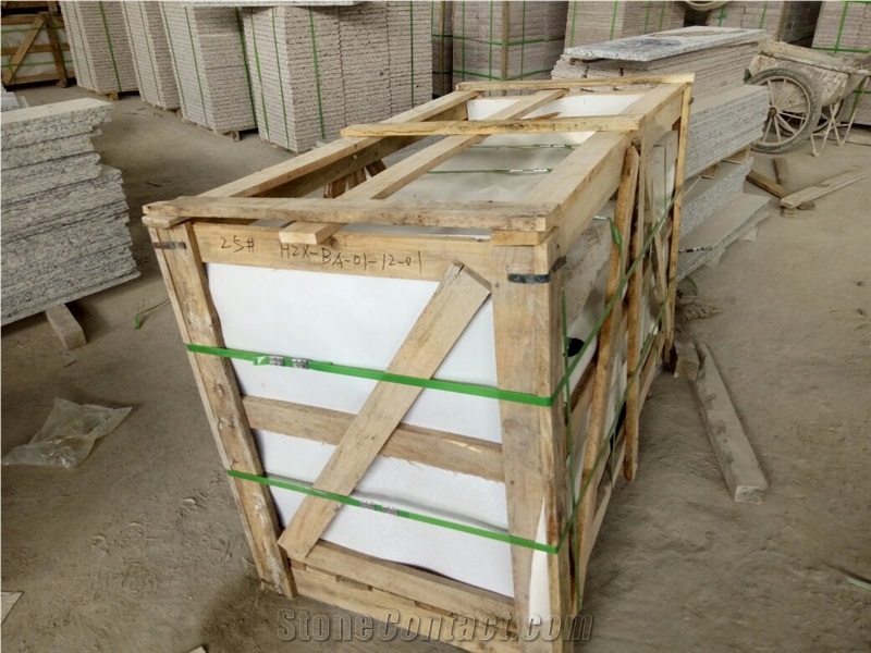 Polished Spray White Granite Steps/Seawave White Granite Stair/White Wave Granite Stair Riser&Stair Treads/G 377 Granite Steps &Staircase/Sea Wave Flower Of Mengyin Granite Steps/Breaking Waves Stair