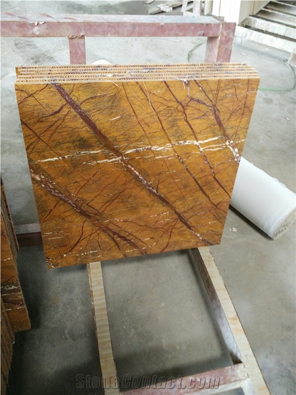 Rainforest Gold Marble, India Yellow Marble Slabs & Tiles