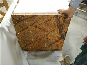 Rainforest Gold Marble, India Yellow Marble Slabs & Tiles