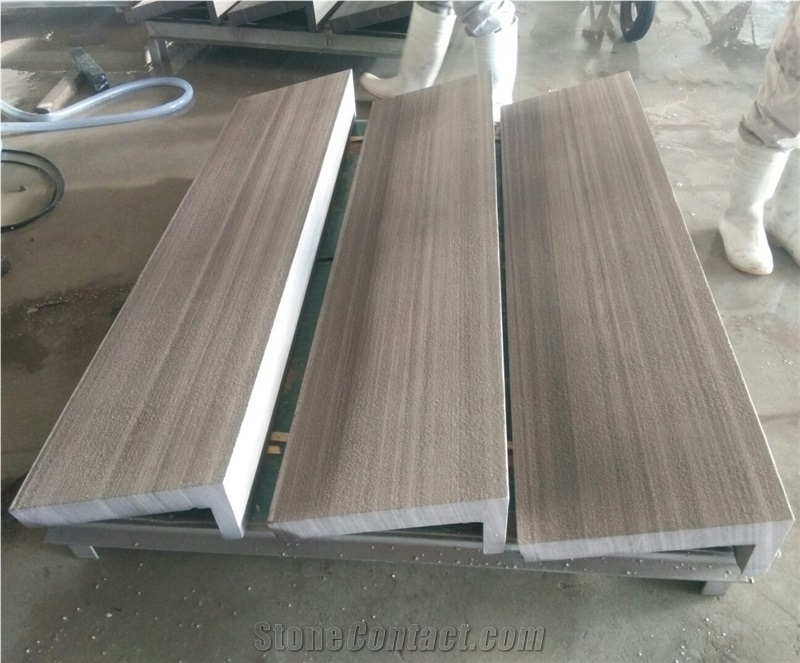 Sandblasted Brown Wenge Sandstone Tiles,Wall Cladding,Flooring Tiles