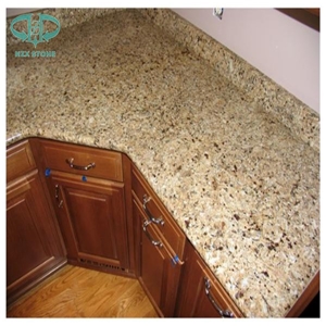 Santa Cecilia Yellow Color Granite Bathroom Countertop