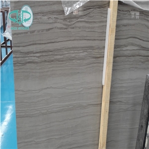 Silver Grey Hole Marble Wood Grain Straight Grain Marble