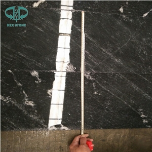 Snow Grey Granite, Chinese Ebony Granite Slabs & Tiles