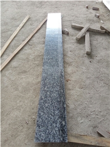 Spray White Granite Interior Stair Treads, Raisers & Steps,Sea Wave White Granite Stair Treads