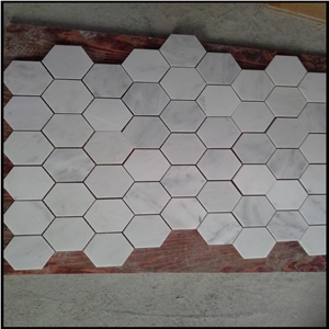 Statuary White Mosaic, China White Marble Mosaic, Oriental White Mosaic, White Marble Mosaic