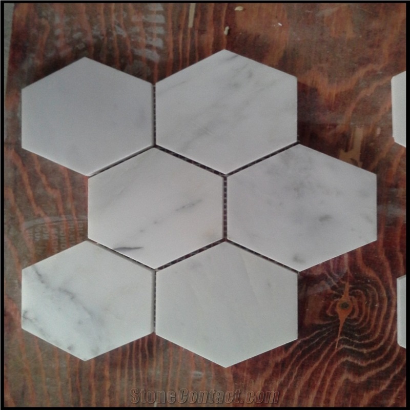 Statuary White Mosaic, China White Marble Mosaic, Oriental White Mosaic, White Marble Mosaic