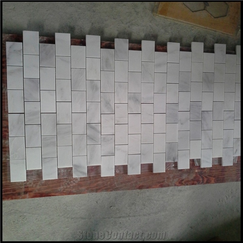 Statuary White Mosaic, China White Marble Mosaic, Oriental White Mosaic, White Marble Mosaic