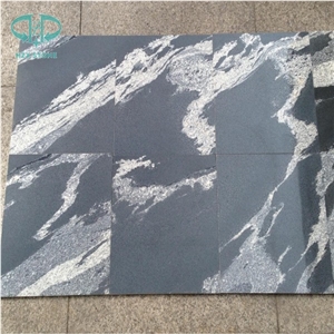 White Veins Black Granite, Kashmir Black, Fantasy Black Granite, Nero Fantasy Granite Slabs & Tiles, Interior Decoration Granite, China Black Granite, Big Slabs