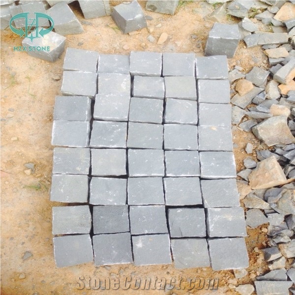 Zhangpu Black Cubestone, Black Basalt Cube Stone, Cobble Stone, Cobblestone, Natural Split Cubestone, Paving for Driveway Outdoor Decoration, Basalt Stone, Cube Stone, Paving Stone, Floor Covering