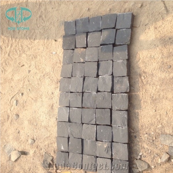 Zhangpu Black Cubestone, Black Basalt Cube Stone, Cobble Stone, Cobblestone, Natural Split Cubestone, Paving for Driveway Outdoor Decoration, Basalt Stone, Cube Stone, Paving Stone, Floor Covering
