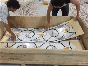Bianco Carrara Mosaic Border for Home Decor