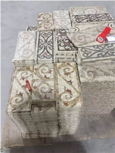 Dark Emperador Marble Mosaic Borders for Interior Skirting